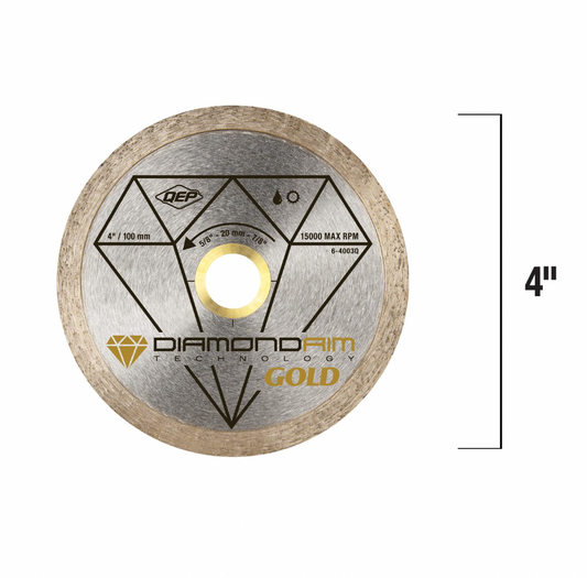 4" Diamond Blade Gold Series - Premium Cutting Tool for Precision Tasks