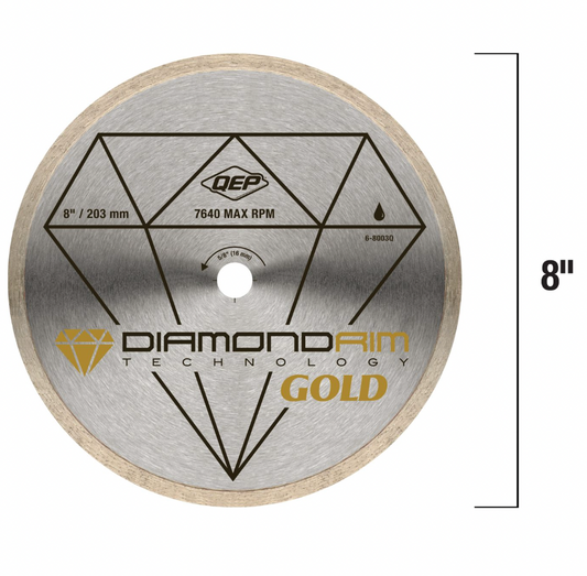 8" Diamond Blade Gold Series - Premium Cutting Tool for Precision Tasks