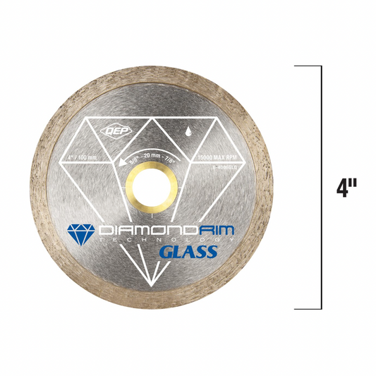 4" Diamond Blade Glass Series - Professional-Grade Cutting Tool for Glass and Tile