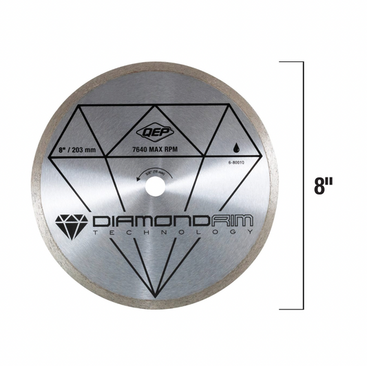 8" Diamond Blade Black Series - Premium Cutting Tool for Precision Tasks