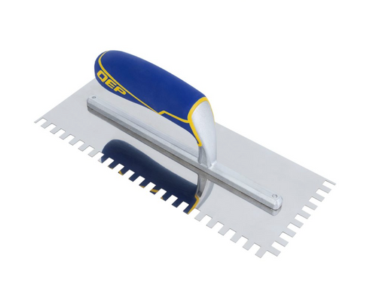 Comfort Grip Stainless Steel Trowels QEP - Professional-Grade Tools for Precise Tile Installation