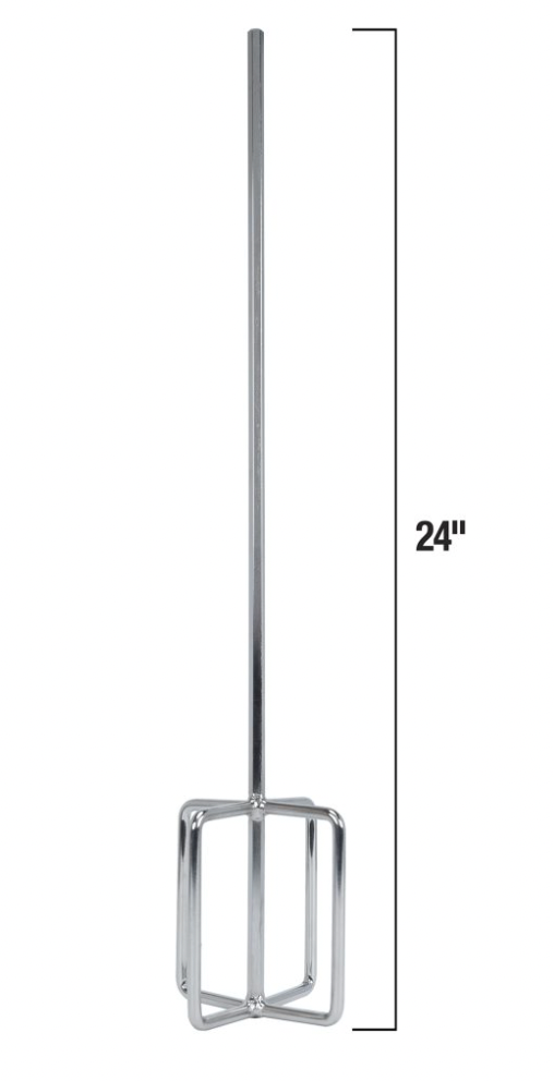 24" Pro Mixing Paddle by QEP - Heavy-Duty Mixer for Efficient Mixing