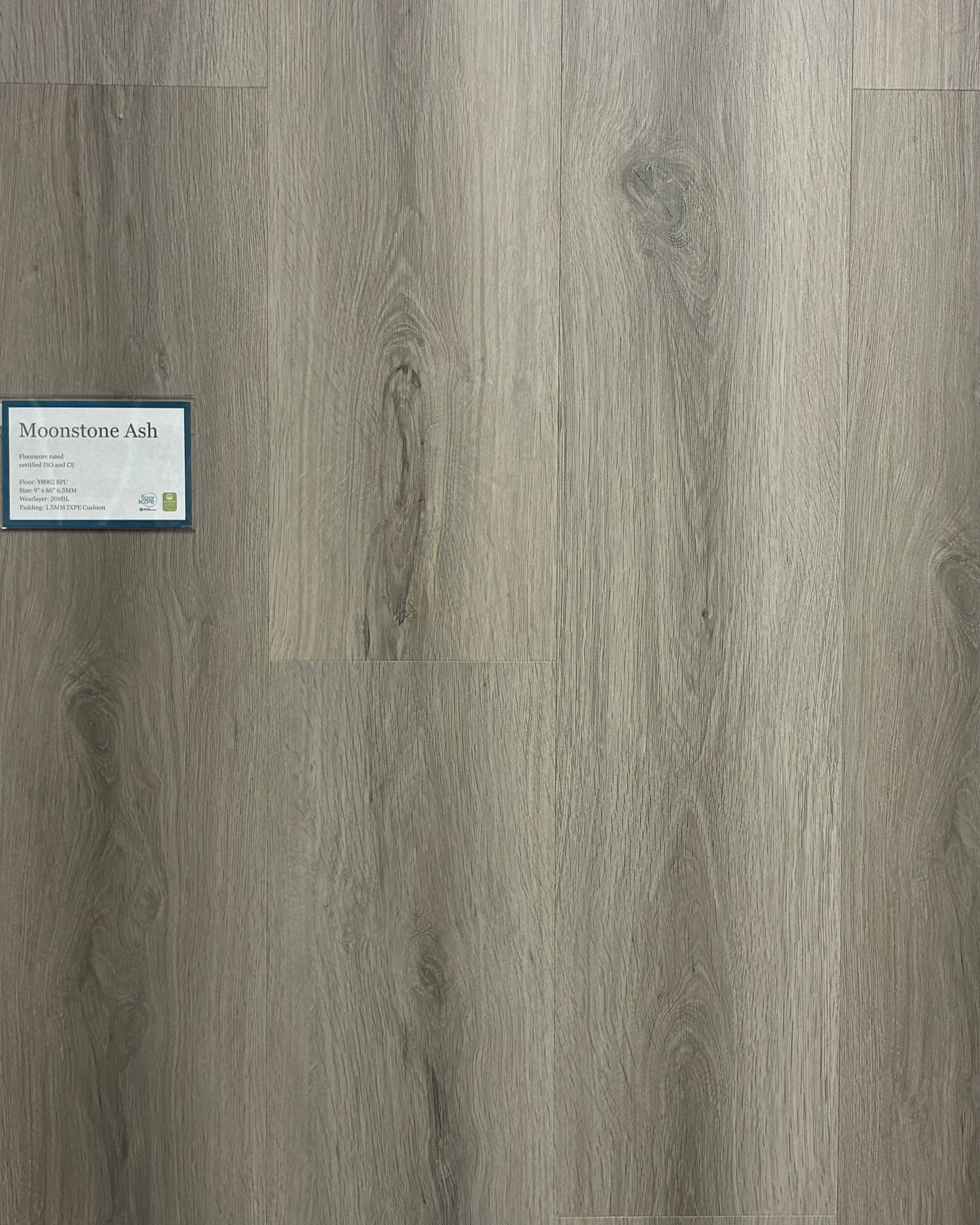Moonstone Ash ⎸ 6.5mm 20mil w/pad ⎸ Choice Flooring Luxury Vinyl Plank