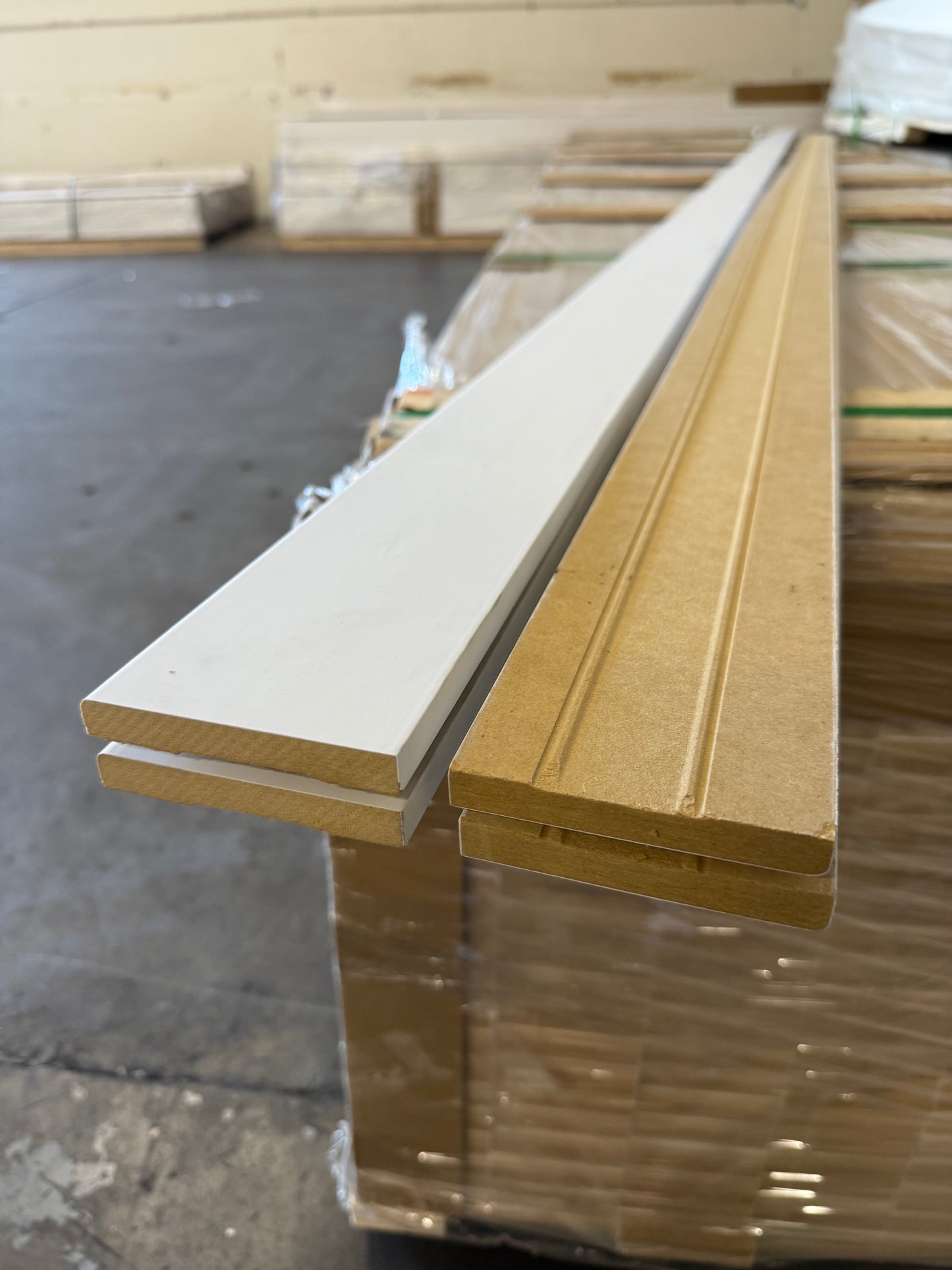 Primed MDF Craftsman Baseboard Moulding 1/2 in x 3 1/2 in (16ft)