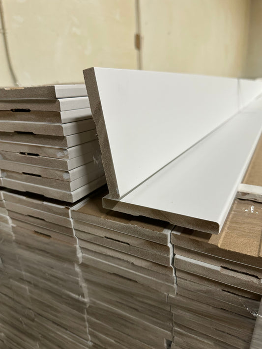 Primed MDF Craftsman Baseboard Moulding 1/2" in x 5 1/2" (16ft)