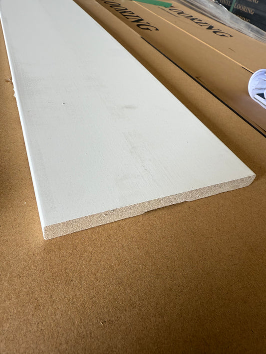 Primed MDF Craftsman Baseboard Moulding 1/2" in x 5 1/2" (16ft)