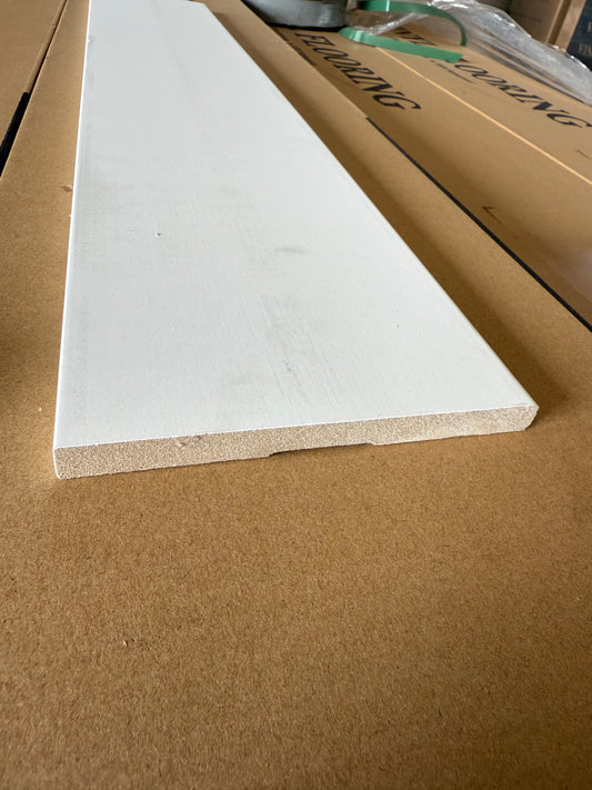 Primed MDF Craftsman Baseboard Moulding 1/2" x 4 1/2" (16ft)