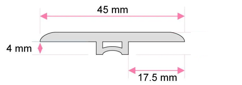 Bohemian White Transition Strip