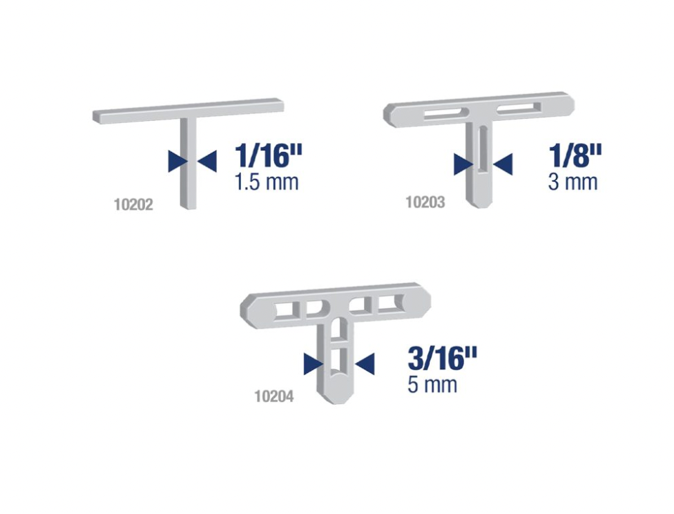 "T" Tile Spacers QEP - Essential Tools for Seamless Tile Installations